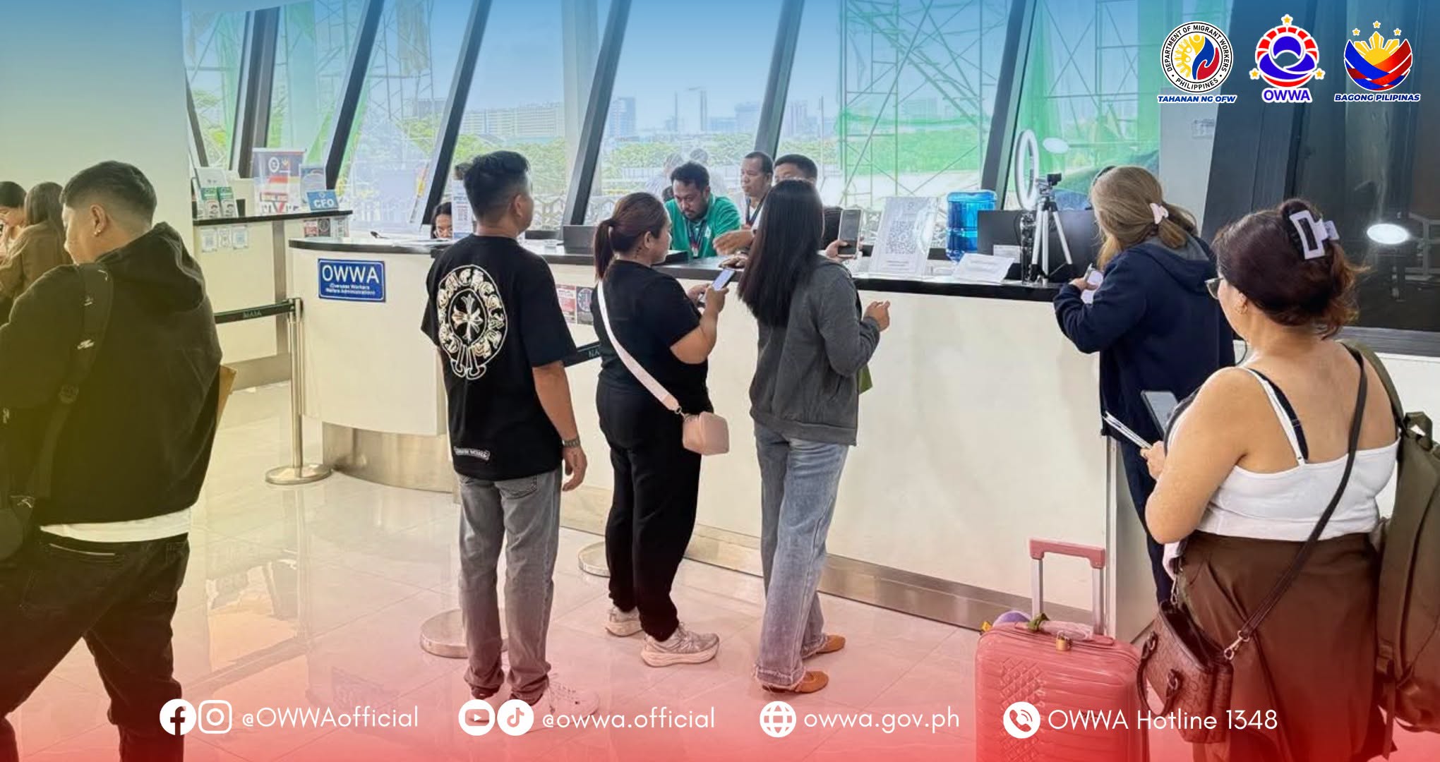owwa provides assistance to ofws arriving from flight